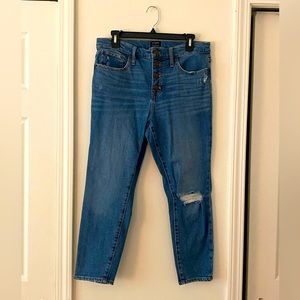 J.Crew 10" high-rise skinny jean in all-day stretch Size 29P